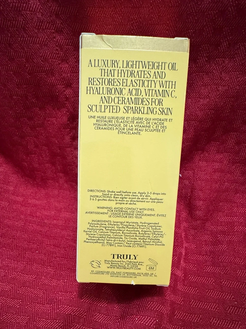 TRULY Golden Glaze Shimmering Body Oil - Gold